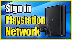 How to Sign In to PlayStation Network on PS4 & Reset Password (Easy Method)