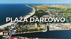 Plaża Darłowo | Plaża w Darłowie z drona | Lato | LECE W MIASTO™ [4k]