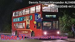 National Express West Midlands Route 97 Chelmsley Wood to Birmingham | Dennis Trident, BJ03EWB 4471