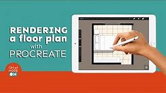 Drawing and rendering a floor plan on the iPad | with Procreate