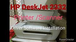 HP InkJet 2332 All in One Printer | Software Installation