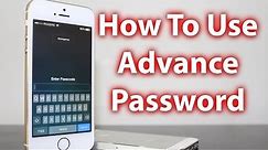 How To Advance Password Protect iPhone, iPad and iPod Touch - Secure Passcode