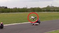 Motorcyclist somersaults mid-air and survives terrifying 70mph crash