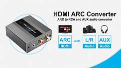 How to use HDMI ARC to RCA and 3.5mm audio converter?