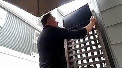 Doug shows off a cheap outdoor TV setup