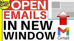 How to open an email in a new window in Gmail - 3 different ways
