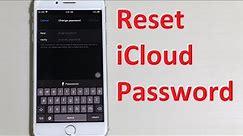 How to Reset Forgot iCloud Password in 30 Second or Less | Recover iCloud Password iPhone (2021)