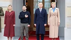 Historyczna wizyta Zełenskiego. Prezydent Ukrainy oficjalnie powitany przez Dudę