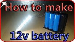 How to make 12v battery pack at home. Make a new battery