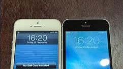 iPhone 5 vs iPhone 5s boot up test #shorts #iphone5 #ios6 #iphone5s #ios9