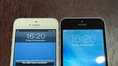 iPhone 5 vs iPhone 5s boot up test #shorts #iphone5 #ios6 #iphone5s #ios9