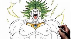 How To Draw Broly (Classic) | Step By Step | Dragonball