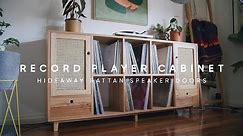Record Player Cabinet with Hideaway Speaker Doors - DIY Build