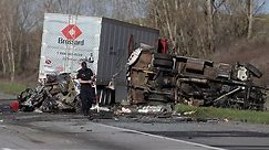 4 killed, 2 hurt in seven-vehicle crash on Highway 401
