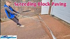 How to screed,set screed rails & levels for BLOCK PAVING
