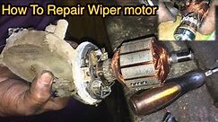 How to repair wiper motor | How to replace windshield wiper fluid motor
