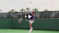 Roger Federer Slow Motion Serve (VIDEO)   Analysis