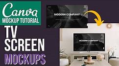 Make TV Screen Canva Smartmockups - Canva Mockup Tutorial