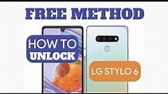 How to unlock LG Stylo 6
