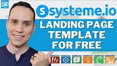Free Landing Page Tutorial 2023 - Pro High Converting Templates w/ Systeme.io