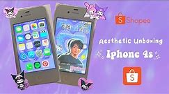 Aesthetic Unboxing Iphone 4s SHOPEE ღ