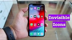 How To Create Invisible Apps on iPhone/iPad Home Screen