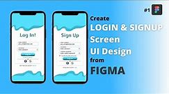 Create Login & Signup UI Design from Figma | Figma Tutorial | 2021