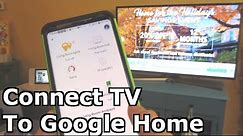How to Connect Samsung TV to Google Home Hub via WiFi Network