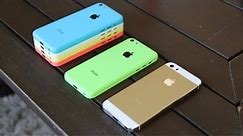 Gold iPhone 5S Review: Champagne Housing iPhone 5S vs iPhone 5C All Colors Hands-On