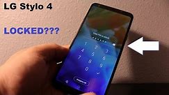 LG Stylo 4 / stylo 5 How to by pass screen lock, pin , password , pattern... HARD RESET