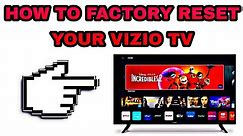How To Factory Reset Vizio D-Series Smart TV | Erase all Personal Information