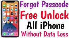 Unlock iPhone Forgot Passcode Without Data Loss | How To Unlock iPhone Password Lock