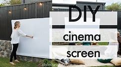 DIY outdoor cinema screen, make your own movie screen!