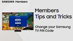 Change your Samsung TV PIN Code