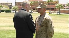 Marine faces enemy in hand-to-hand combat, receives Navy Cross