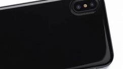Thin iPhone X case in jet black