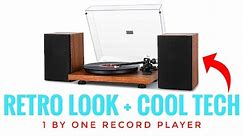 Best Entry-level: 1 by One Record Player with Bookshelf Speaker USB-PC (36 Watt) Full Review 💯😁