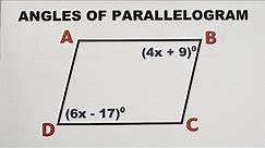 Angles of Parallelogram: Properties of Parallelogram