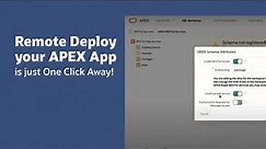 Remote Deployment of your APEX App is just One Click Away!