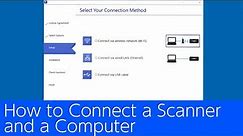 How to Connect a Scanner and a Computer