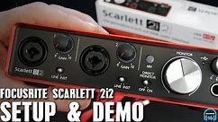 Focusrite Scarlett 2i2 - Setup & Demo