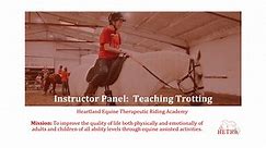 Instructor Panel: Teaching Trotting