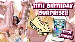 SURPRISING LAYLA FOR HER 11TH BIRTHDAY WITH HER FIRST IPHONE | THE A PLUS FAMILY
