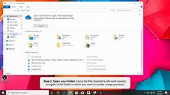 How to Enable Image Preview to Display Pictures in a Folder (Windows 10)