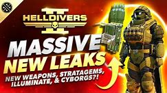 Helldivers 2 Leaks Reveal New Weapons, Stratagems, Armor, Illuminate Orders, Cyborgs & More!