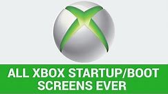 ALL XBOX STARTUP SCREENS | All Xbox Console Startups showing the History of the Startup Screen