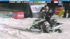 Winter X Games 15 - Daniel Bodin Hits a Seat Grab Backflip to get Snowmobile Freestyle Gold
