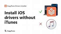 Install iPhone, iPod Touch, and iPad drivers without installing iTunes