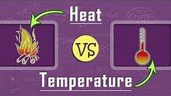 What is the Difference Between Heat and Temperature | Thermodynamics | Physics
