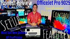 HP OfficeJet Pro9025 ALL In One Wireless Printer Setup Review Features, App, Voice Scan & Print Demo